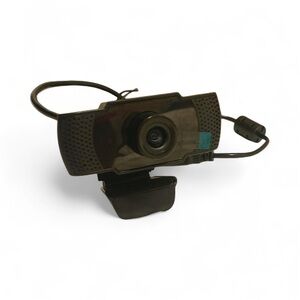 High-Definition Black Webcam